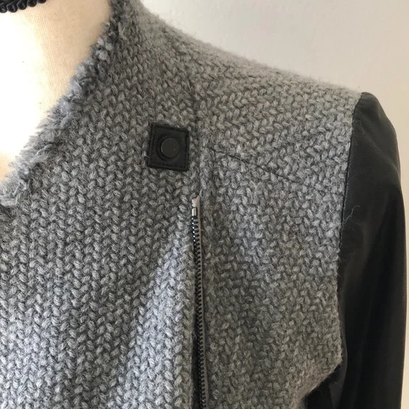 Vince Tweed and Leather jacket - Picture 9 of 13